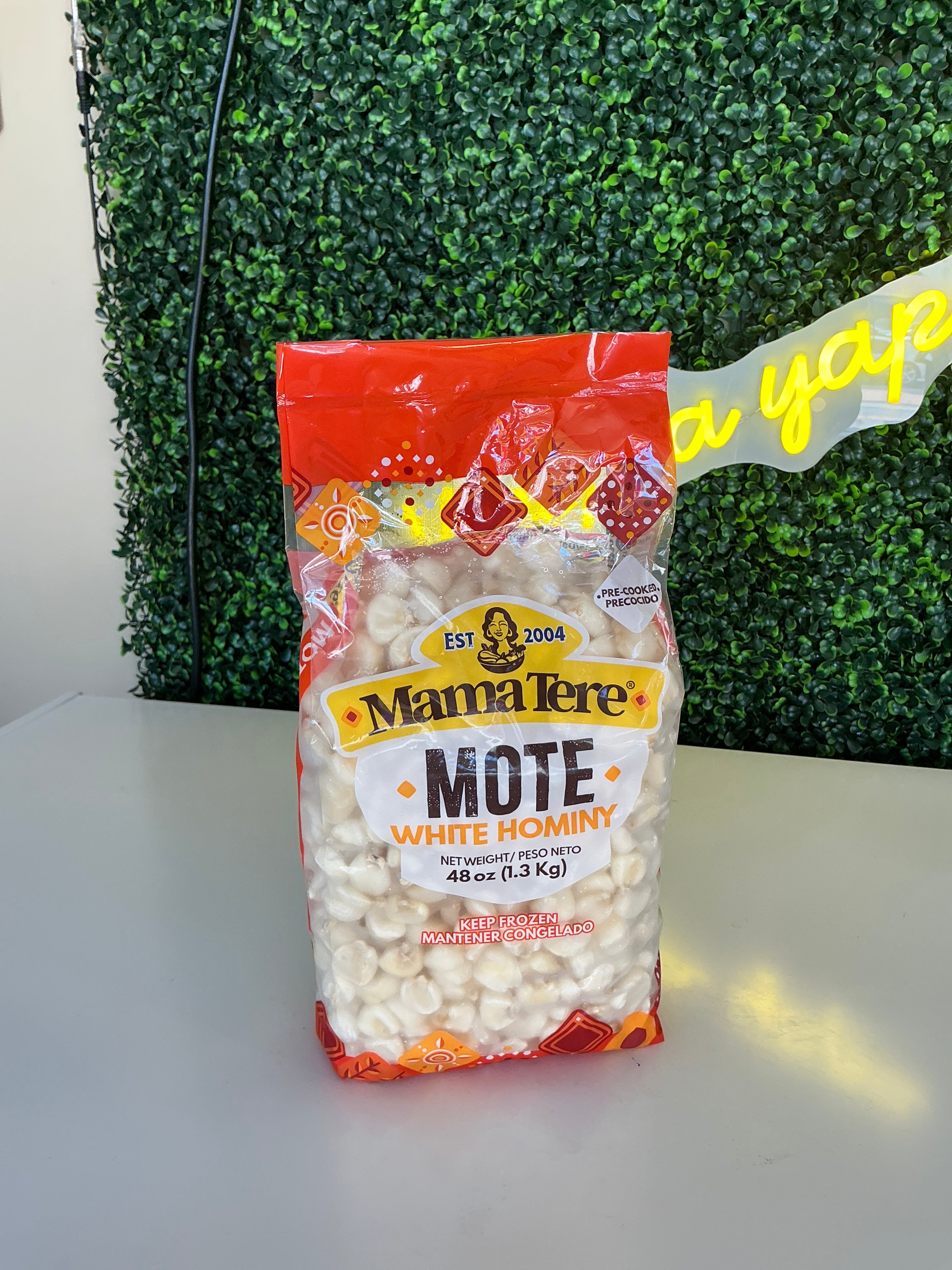 Frizados Mote Mama Tere 48 Onzas
